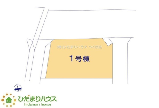 【区画図】 | ひたちなか市高場7期　新築戸建 | カースペース３台ＯＫ！来客用にもスペースを確保できて安心ですね