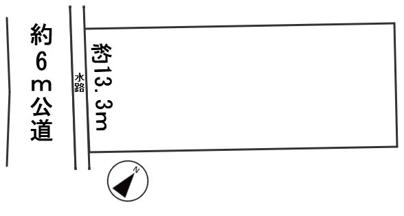 ６６２９２　郡上市大和町河辺土地の区画図