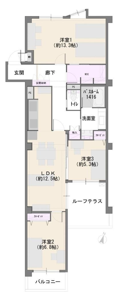 インペリアル菊名の間取り