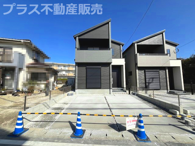 【外観】 | 春日市須玖南3丁目1期　1号棟（全2棟）【仲介手数料無料・0円】 | 完成イメージの外観パースです。