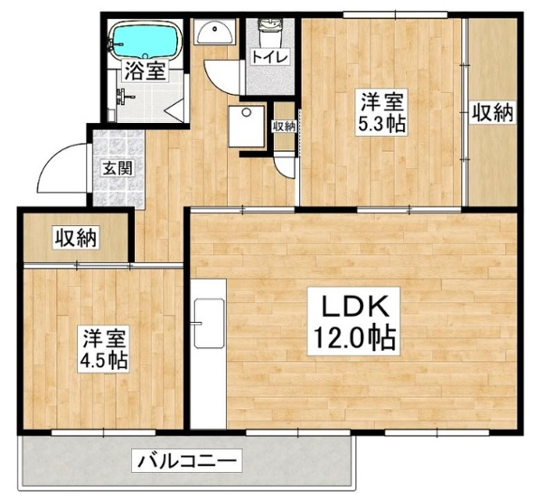 【間取り】 | 新多聞第2住宅　110号棟　収益