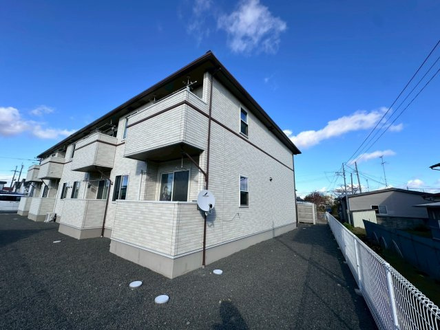 東松島市一棟アパートの外観パース