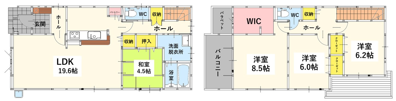 小倉北区赤坂4丁目1期の間取り
