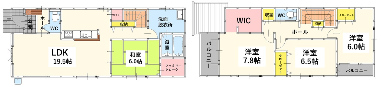 小倉北区赤坂4丁目1期の間取り