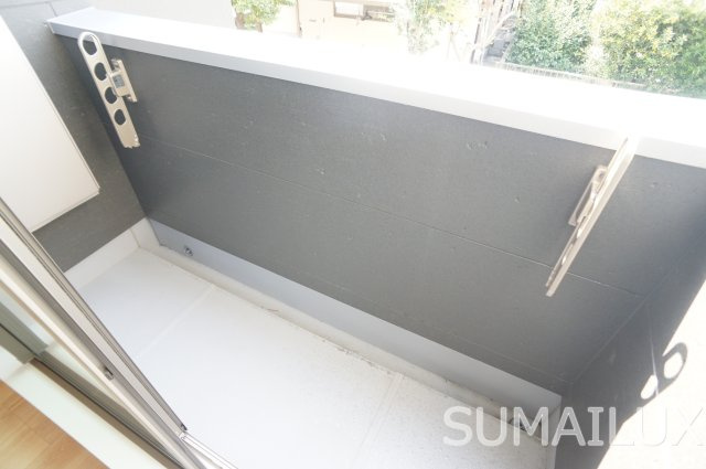 熊本市西区蓮台寺１丁目のアパートのバルコニー