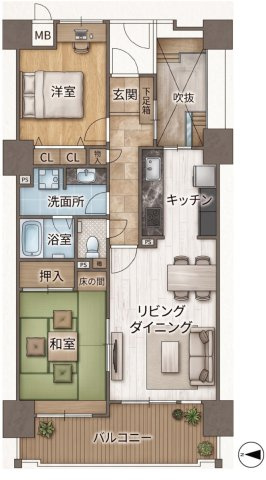 【間取り】 | サーパスシティ熊本