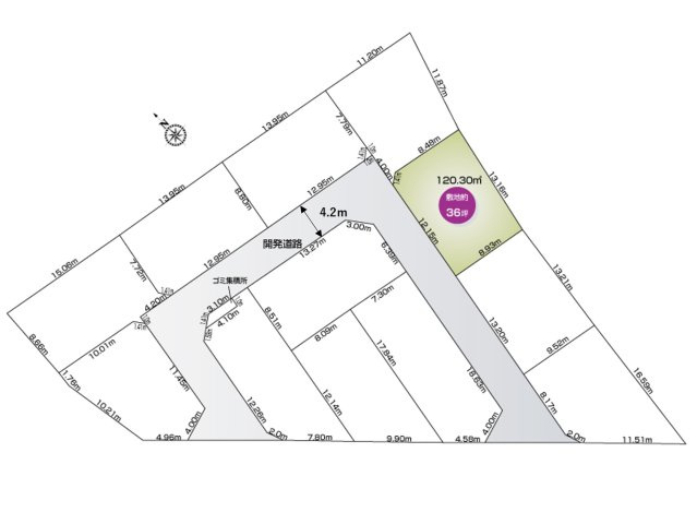 ６号地　区画図