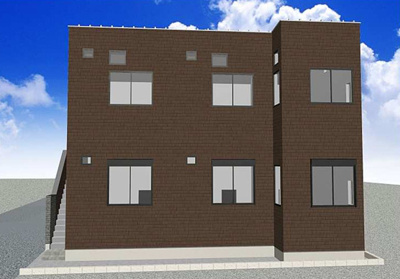 【外観パース】 | ハーモニーテラス四ツ木Ⅱ | 同一仕様写真