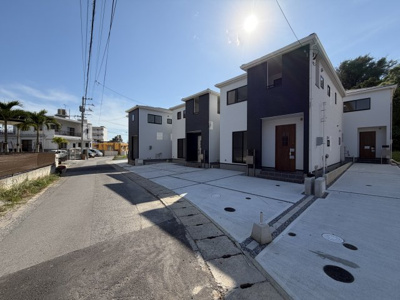 【前面道路含む現地写真】 | 金武町屋嘉（全4棟）ラスト4号棟 | ※北東側町道4.5m♪