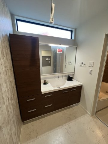 中央区田名　新築戸建全８棟の洗面所|モデルハウス棟の洗面です