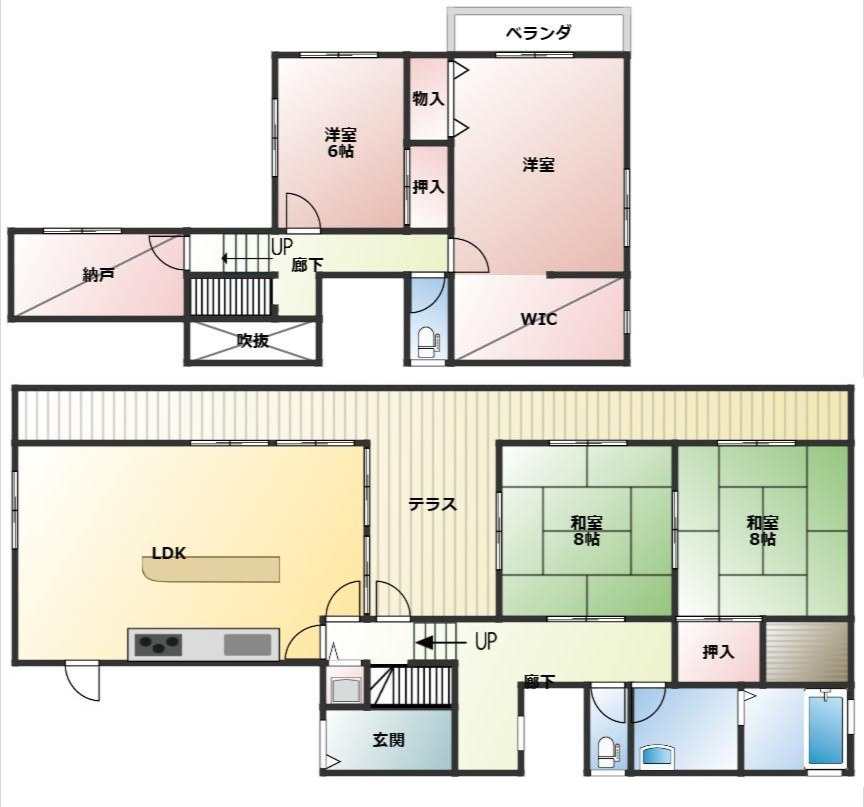 こだわりの設計♪芳賀郡益子町大字小宅中古住宅の間取り