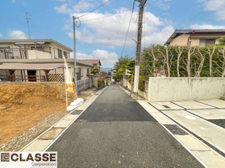 【前面道路含む現地写真】 | 宇治市木幡御蔵山　2区画　J号地　建築条件無し