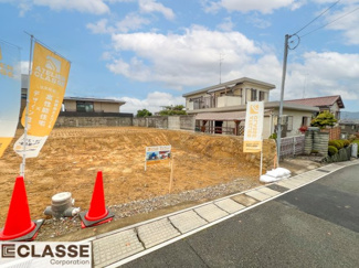【前面道路含む現地写真】 | 宇治市木幡御蔵山　2区画　J号地　建築条件無し