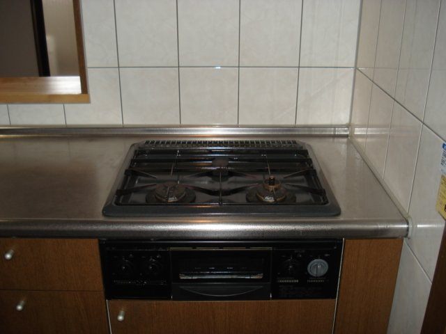 グランディール高野台のキッチン|ガスコンロ