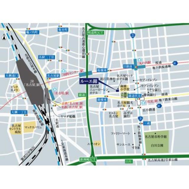 ルーエ錦の地図