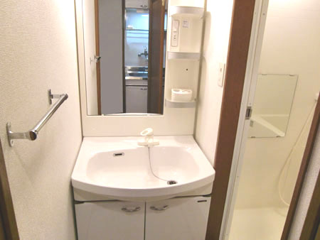 セレブ華乃郷の洗面所|忙しい朝には欠かせない洗面所です