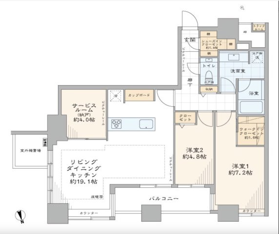 【間取り】 | ★仲介手数料無料★THE TOWERS DAIBA EAST（お台場のシンボルタワーレジデンス）