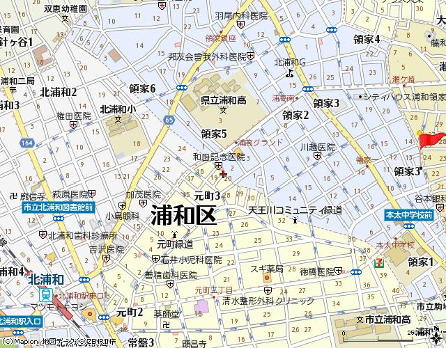 ハウス金子の地図