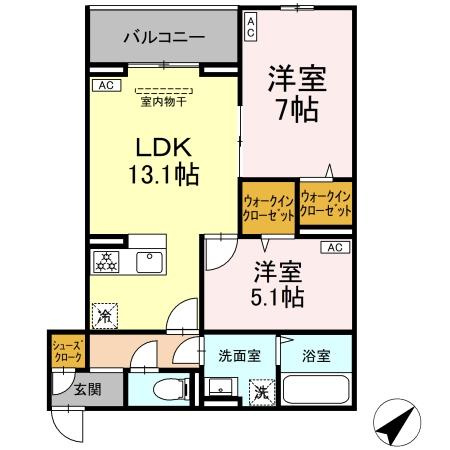 【間取り】 | ＣＬＡＳＳＥＵＭ都賀