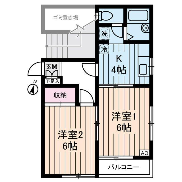 ハイムけやきの間取り