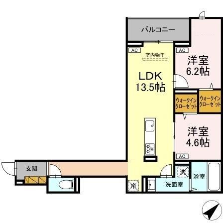 【間取り】 | ＣＬＡＳＳＥＵＭ都賀