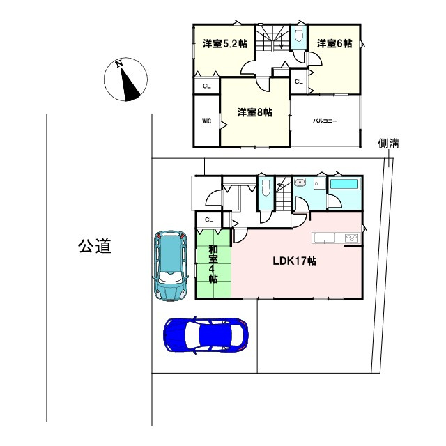 八街文違　第6　１号棟　新築戸建の間取り
