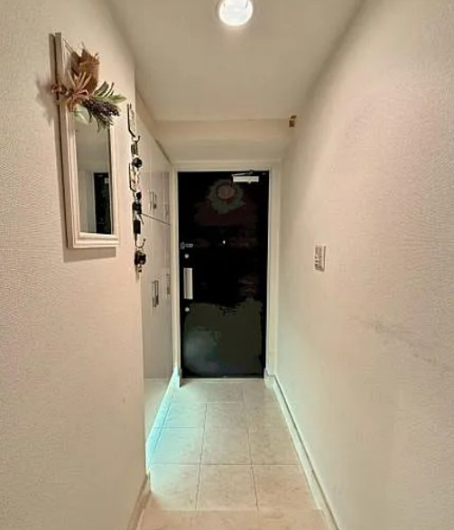 【中古マンション】サンデュエル川越マークスクエアの玄関|明るい玄関ホールです☆