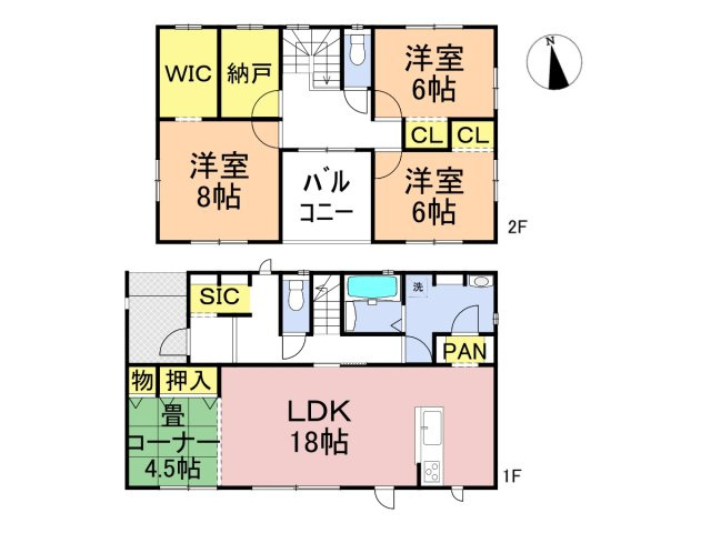 ダイマルタウン　羽島市竹鼻町狐穴矢熊第３　全８区画分譲の間取り|■F棟　■ヤマダ不動産　株式会社リライフ　
■夢のマイホーム購入をフルサポートします！