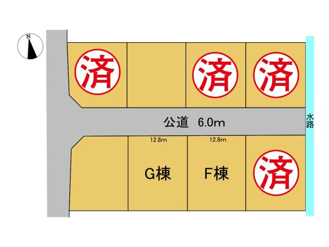 ダイマルタウン　羽島市竹鼻町狐穴矢熊第３　全８区画分譲の区画図|■区画図
■YAMADA電機の　ヤマダ不動産　株式会社リライフ　
いつでもお問合わせ下さい。