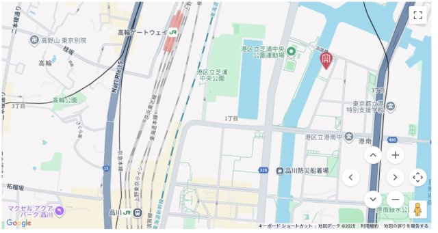 ★仲介手数料無料★パークタワー品川ベイワード（品川駅が徒歩圏内のタワーレジデンス）の地図