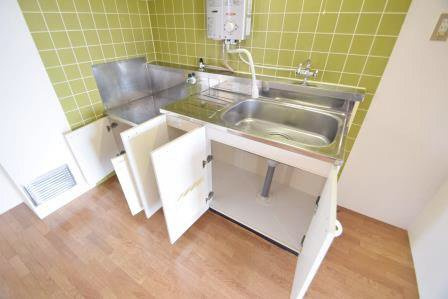 ネオハイツ伊藤の収納|キッチン下部収納