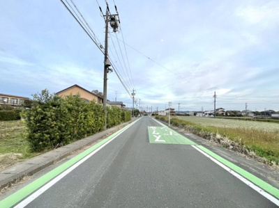 【前面道路含む現地写真】 | 浜松市浜名区中瀬　店舗用土地