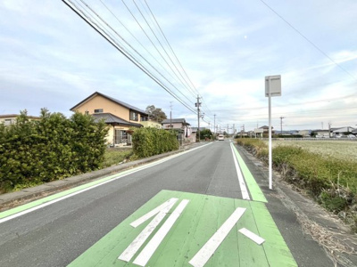 【前面道路含む現地写真】 | 浜松市浜名区中瀬　店舗用土地
