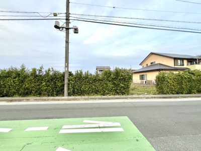 【前面道路含む現地写真】 | 浜松市浜名区中瀬　店舗用土地