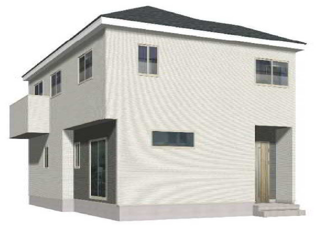 高崎市岩鼻町１期（全４棟）１号棟の外観パース|外観パースです