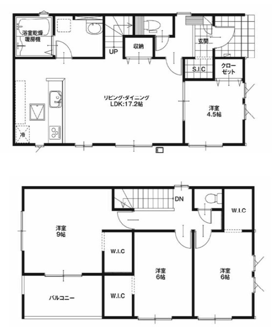 高崎市岩鼻町１期（全４棟）3号棟の間取り