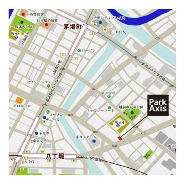 パークアクシス八丁堀の地図