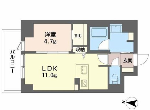 セントリヴィエ大阪梅田の間取り