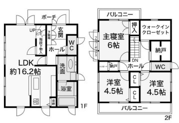 一条工務店施工 太陽光 オール電化 西区伊川谷町潤和 良質戸建の間取り