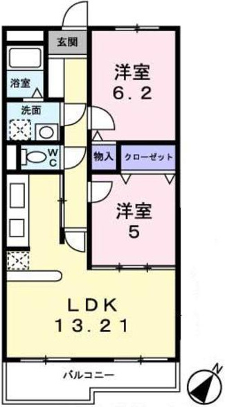 グリュック神明の間取り