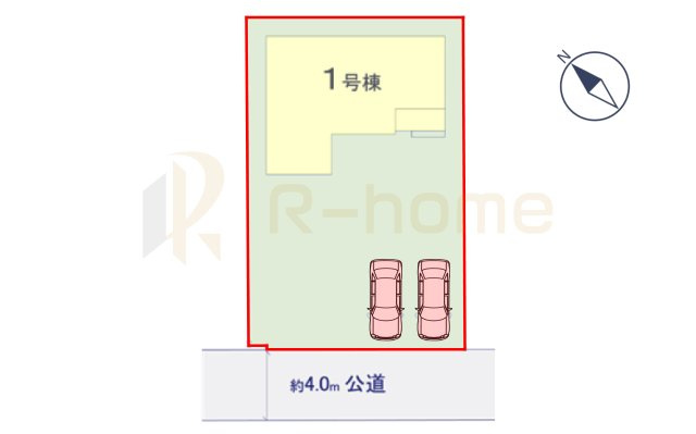 つくばみらい市谷井田9期　新築戸建て　1号棟の区画図|大きなお買い物だからこそ、メリット・デメリットを伝えさせて頂きます。
R-homeにお任せください♪