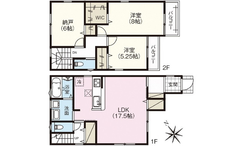 南区丹那新町の間取り