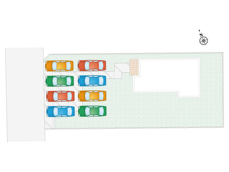 3号棟　敷地面積365.85㎡（110.66坪）110坪越えの広い土地です！ガーデニングや家庭菜園、ドッグラン等色々できます！駐車スペース8台可！急な来客も心配いらずです！