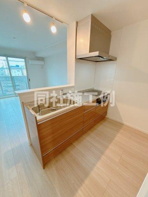 【キッチン】 | 神戸市垂水区東垂水新築アパート北棟 | 同社施工例