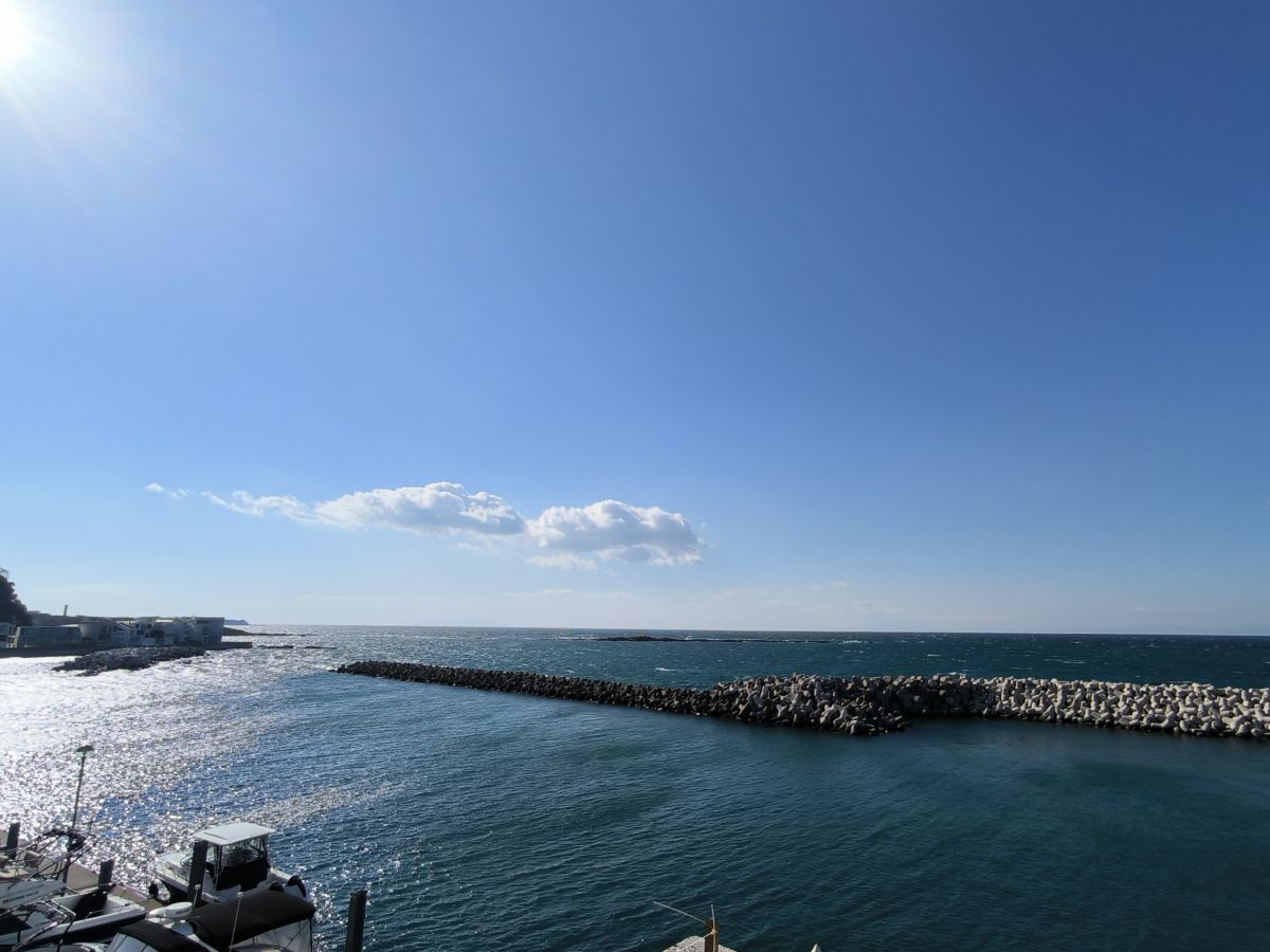 海見え！ライオンズリゾートマンション芦名　4階の展望|海を一望