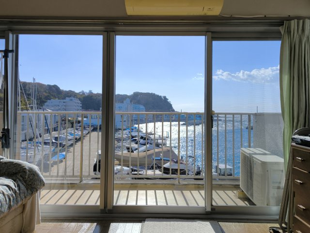 海見え！ライオンズリゾートマンション芦名　4階の展望|室内からの展望