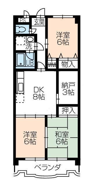 杉浦マンションの間取り
