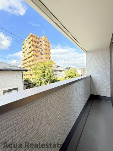 高松市三条町新築戸建のバルコニー|落ち着いた時間を過ごせるバルコニーです