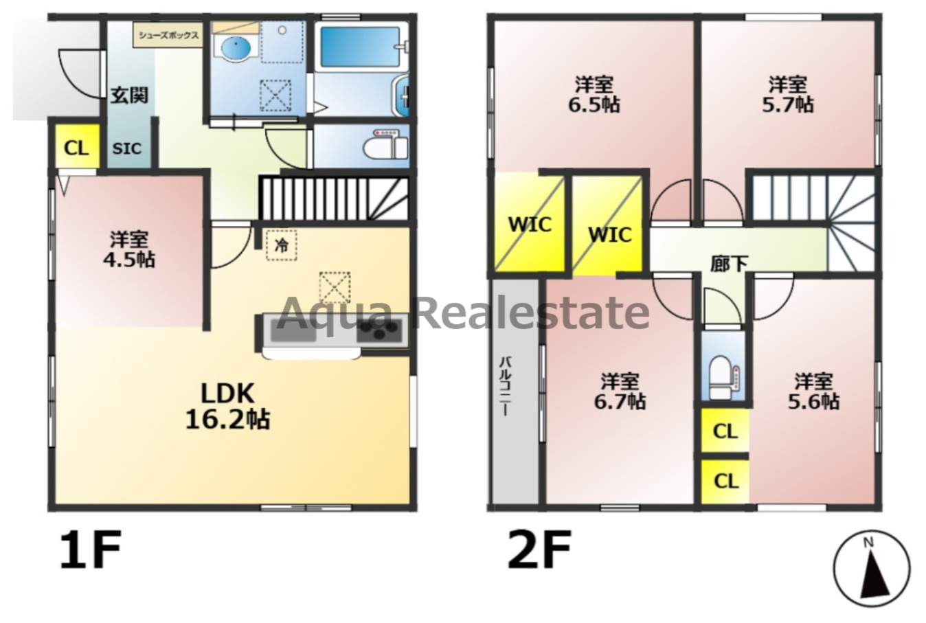 高松市三条町新築戸建の間取り