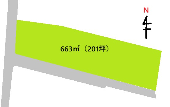 富岡市宮崎売地の土地図